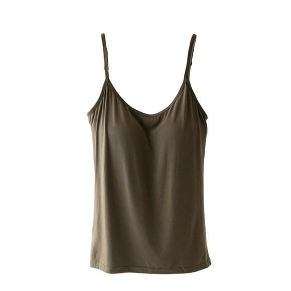 Langgg Yoga Camisole Woman Top Fitness Vest Gym Clothes Fine Workmanship Breathable Outdoor Skin Close Washable Bra Cami-top Green M