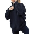 thumbnail image 4 of Womens Oversized Sweatshirts Hoodies Half Zip Pullover Fall  Outfits 2023 Y2k Clothes, Womens Sweatshirts Half Zip Cropped Pullover Fleece Quarter Zipper Hoodies Fall outfits Clothes, 4 of 6