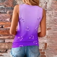 thumbnail image 5 of HOMBOM Womens Graphic Tank Top Summer Shirts Heart Print Sleeveless Comfy Purple Top for Ladies, 5 of 9
