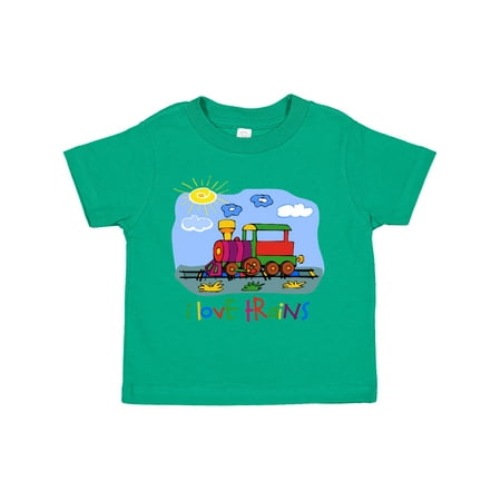 

Inktastic I Love Trains Gift Toddler Boy or Toddler Girl T-Shirt