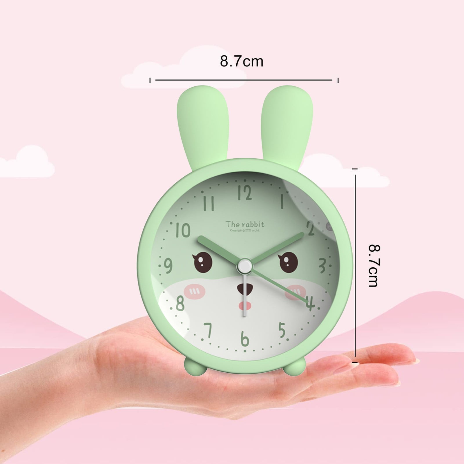 Cartoon Bedside Animal Alarm Simple Mute Cute Bedroom Children Girl Despertador  Nina Rabbit Home Clock Kids