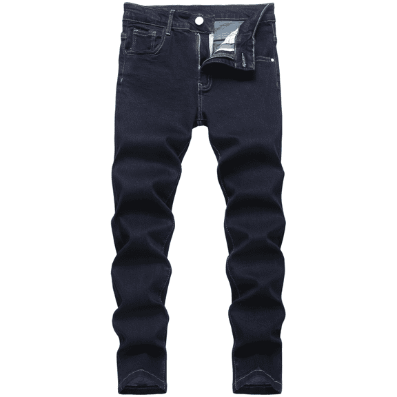 Boy's Skinny Fit Ripped Destroyed Distressed Fashion Denim Jeans Pants Blue 12
