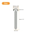thumbnail image 2 of ST5x45x10mm Phillips Pan Head Self-tapping Screw with Washer, 50pack 304 Stainless Steel Wood Screw (Silver), 2 of 6