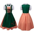 thumbnail image 6 of KDFJPTH Women's Plus Size German Dress Square Neck Apron Oktoberfest Girl, 6 of 7