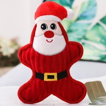 Honeeladyy Santa Claus Holiday Dog Toy, Practical Lightweight Plush Squeaker Toy, Stuffed Plush Squeaker Toy with Sound, Christmas Dog Toy for Teenagers to Play with Pets, Red