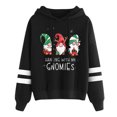 thumbnail image 1 of Sweat à Capuche d'Hiver pour Femmes Mode Pull de Noël Imprimé Xmas Col Rond Cardigan Mi-Long Blouse Ample, 1 of 6