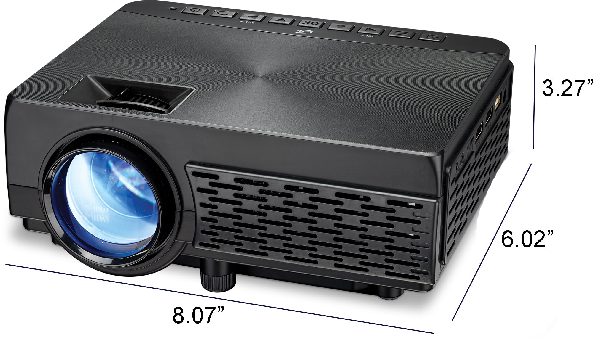 iLive Pop-up Movie Theater Projector Bundle, THE2021BDL,Black