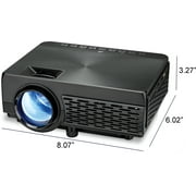 iLive Pop-up Movie Theater Projector Bundle, THE2021BDL,Black