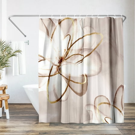 Americanflat 71" x 74" Shower Curtain, Transparent Beauty I by PI Creative Art