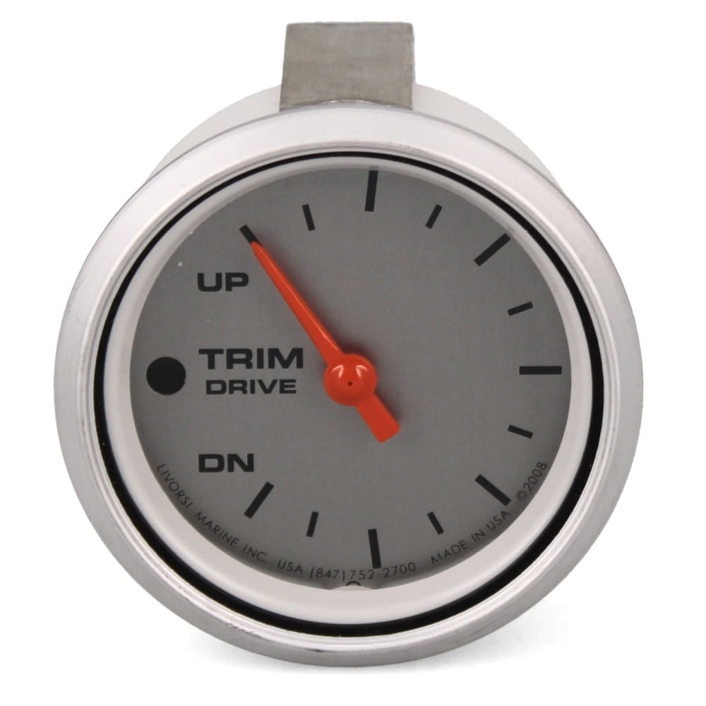 Livorsi Boat Drive Trim Gauge 947610 Kauffman 2 3/8 Inch Gray