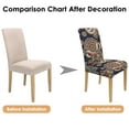 thumbnail image 7 of Colorful Classic Paisley Vintage Dining Chair Covers Set of 4 with Bohemian Floral Ethnic Retro Pattern Washable Polyester Stretch Slipcovers Removable Protector for Farmhouse Dining Room, 7 of 7