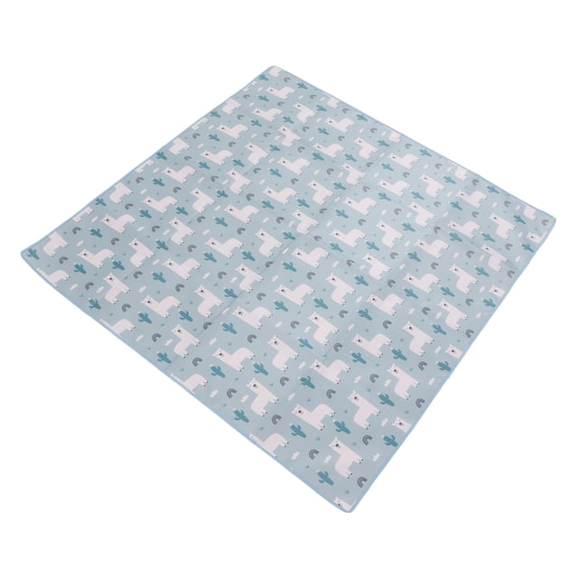 Alfombra De Juego Acolchada Grande, Portátil, Lavable, Azul, Reversible, Impermeable, Plegable, Para Bebé, Para Picnic