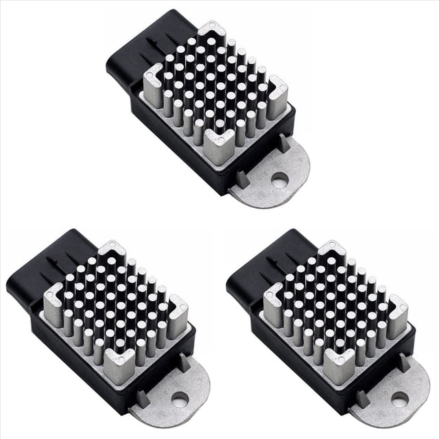 3X 68041017AB Fan Motor Relay Module for Caravan,3x Fan Relay Module,Black&Silver