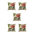 thumbnail image 2 of Maytalsory Easy To Change Flowers Pillowcase Addition To Home Decor Polyester Decorative Pillow Cushion Covers Soft Durable kztym001-4 5Set, 2 of 6