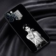 thumbnail image 1 of Funda de teléfono de Anime Titan Levi Ackermans para iphone 14 12 Pro 13 Mini 11 Pro Max XS X XR 6 6s 7 8 14 Plus SE 5 5s, carcasa negra Fivean unisex, 1 of 2