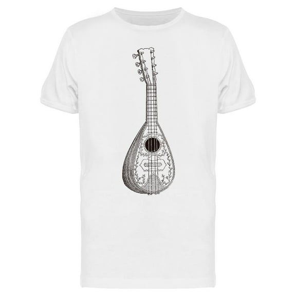 Mandolin T-Shirt Men -Image by Shutterstock, Male 3X-Large