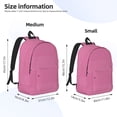thumbnail image 3 of Naloa Gingham Canvas Backpack for Men Women Rucksack Casual Travel Daypack College Tote Satchel Bookbag for Teens-Small, 3 of 7