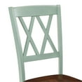 thumbnail image 4 of Pemberley Row Wood Distressed Teal Dining Chair Traditional 39" Unassembled, 4 of 9