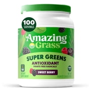 Amazing Grass Antioxidant Green Superfood Powder, Sweet Berry, 100 Servings