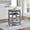 Grey-22.76'', variant on Mobile Rolling Kitchen Island Trolley Serving Cart with Underneath Drawer & Slide-Out Wire Storage Basket
