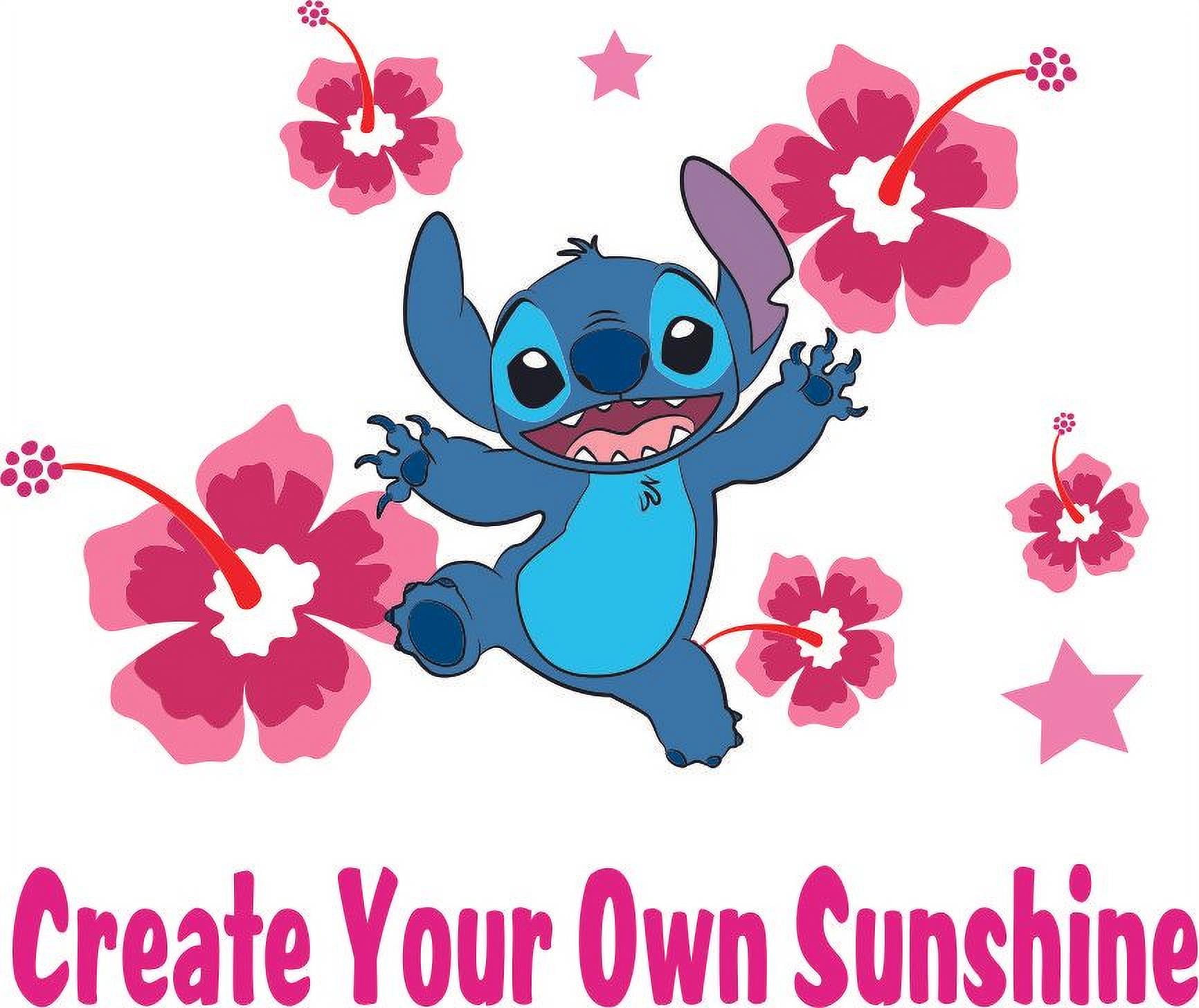 Stick And Peel Lilo & Stitch Cartoon Movie Vinyl Wall Art Decal Quotes |  Create Your Own Sunshine - 20