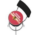 thumbnail image 5 of Trademark Gameroom Chicago Blackhawks Logo Bar Stool with Back Rest, 5 of 5
