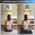 thumbnail image 6 of Seat Cushion, Gel Seat Cushion for Long Sitting– Back, Sciatica, Tailbone Pain Relief Pad, 19in Seat Pad for Car, Office Chair, Wheelchair, Soft Support for Long Trips, 6 of 6