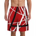 thumbnail image 1 of Shorts de Plage Imprimés Été Bleu et Blanc Hawaii Short de Course Confortable Personnalisé DIY, 1 of 5