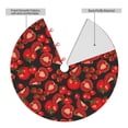 thumbnail image 2 of Yiaed Tomato Print Christmas Tree Skirt , Tree SkirtsTree Mat for Christmas Winter Holiday Indoor Decorations-48", 2 of 7