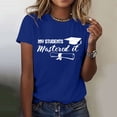 thumbnail image 2 of MEICHEN Graduation Gifts for Her: Senior 2026 Shirts Class Of 2026 T Shirt In My Senior Causal College Graduation Teacher Tee Tops Womens Spring Summer Tops, 2 of 6