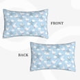 thumbnail image 2 of Fuzoiu Cute Goose On A Blue Sky Print Fuzzy Pillowcases, Super Soft Pillow Case Cover with Zipper for Bedroom, Sofa, Couch,Cozy Pillow Shams for All Seasons-14"x20", 2 of 6