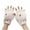 White, variant on Xfvqtps Womens Fingerless Gloves with Flip Cover Plush Knitting Cute Embroidery Sweet Windproof Warm for Cold Weather Winter Mittens Orange