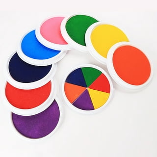 Dengmore Large Round Ink Pads Colors DIY Ink Pad Finger Painting