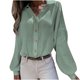 thumbnail image 1 of Cárdigan de manga larga con cuello en V para mujer, informal, liso, con botones, camisetas Fridja  BV0+4160, 1 of 5