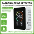 thumbnail image 2 of 2X Temperature & Humidity Meter, Air Quality Monitor, CO2 Detector, 3-In-1 Digital Air Pollution Carbon Dioxide Detector,2 x Air Quality Analyzer 2 x USB Cable 2 x User Manual,White, 2 of 7