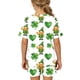 thumbnail image 5 of V Cuello Manga Larga Casual Impresa Blusa Y Pantalones Cortos para Niñas, San Patricio Día de la Moda con Pantalones Cortos de Bolsillo, 5 of 7
