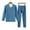 Men:Blue, variant on SwiftWear Women's Plus Size Thermal Underwear Set Fleece Lined Warm Winter Wear Pajamas Thermal Top & Bottom Base Layer Set