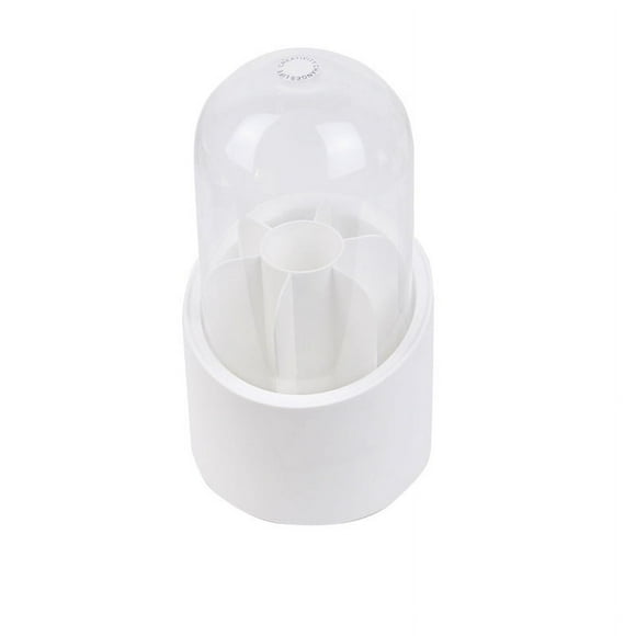 Makeup Brush Holder Organizer with Lid, Rotating Dustproof Make Up Brushes Container with Clear Acrylic Cover, Spinning Cosmetics Holders Storage Cup