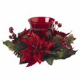 thumbnail image 1 of Poinsettia & Berry Candelabrum, 1 of 4