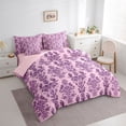 thumbnail image 3 of Castle Fairy Teens Bohemian Damask Bedding Comforter Set,Exotic Style King Bedding Sets, 3 of 8
