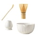 thumbnail image 1 of Juego de 4 piezas de Matcha, batidor y soporte para Matcha, herramientas para hacer té chino, cuenco para té, cuenco para Matcha Blanco brillante, 1 of 7