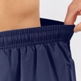 thumbnail image 4 of DDAPJ pyju Mens Drawstring Running Shorts Solid Athletic Shorts Lightweight Quick Dry Workout Gym Shorts with Pockets Navy M, 4 of 7