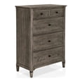 thumbnail image 2 of Furniture of America Memora Adult Transitional 4-Drawer Vertical Dresser, Wire-Brushed Warm Gray, 2 of 5