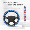 thumbnail image 5 of Bingfone Bright Flowers Steering Wheel Cover - Universal 15 Inches Car Steering Wheel Covers Grip Auto Internal Accessories, 5 of 8