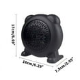 thumbnail image 2 of Space Heater - Small Bedroom Fan, Camp Heater for Tent, Mini Fireplace Heater, Heater for Tent, Plug in Heater, Heating and Cooling Fan, Desk Heater and Fan Combo for Office, Portable Ac with Heat, 2 of 6