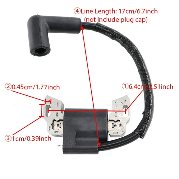 Ignition Coil for Briggs& Stratton 799582 798534 593872  596532 550E 575E 600E Engine 08P502 09P602 09P702 Lawn Mower
