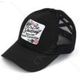 thumbnail image 3 of C.C Ponycap Messy High Bun Ponytail Adjustable Mesh Trucker Baseball Cap Hat, Criss Cross Patch Be Yourself, Black, 3 of 3