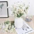 thumbnail image 3 of CSChome Artificial Flower Chamomile Bouquet – Realistic Looking Romantic 5 Forks 5 Heads Photography Prop, 3 of 7