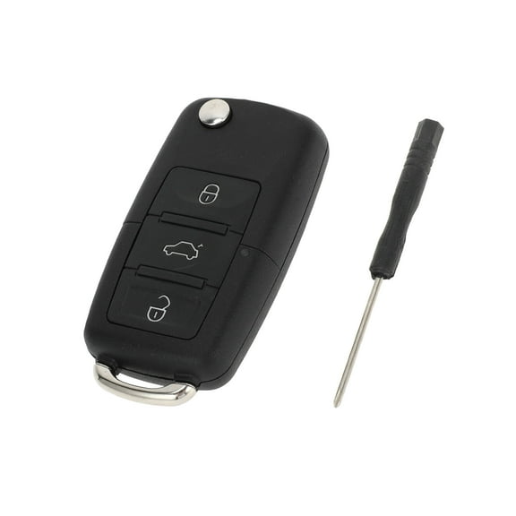 Unique Bargains Key Shell Case for Volkswagen Jetta 01-08 for Volkswagen Passat 02-05 for Volkswagen Golf 00-06 Keyless Entry Remote Key Fob Replacement Case 3 Button