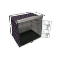thumbnail image 6 of Vodka Soda Dog Crate Cover, Repetitive Martini Glasses Cocktails Polygonal Pattern, Easy to Use Pet Kennel Cover Small Dogs Puppies Kittens, 7 Sizes, Quartz Pale Fuchsia, by Ambesonne, 6 of 6